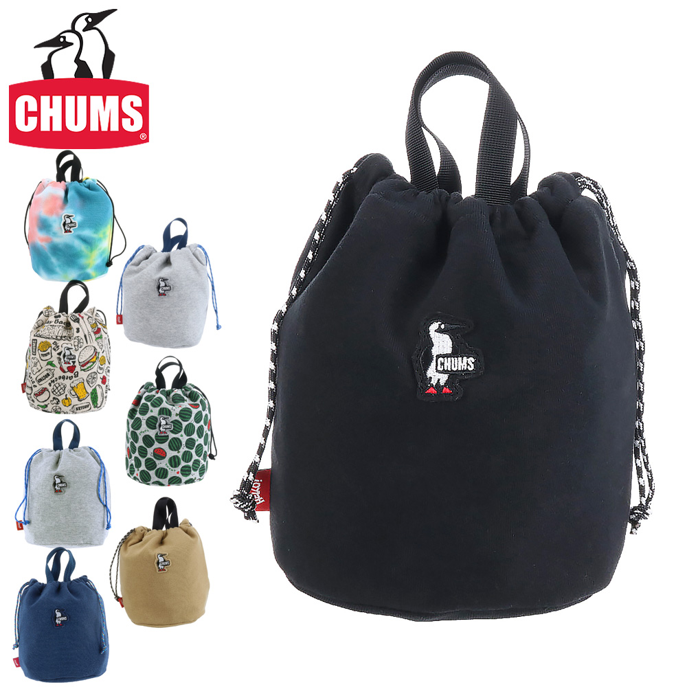 チャムス CHUMS トートバッグ 巾着バッグ SWEAT スウェット RV MINI BAG SWEAT リバーシブルミニバッグスウェット ch60-2919 ネコポス可