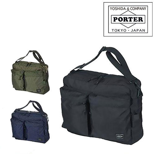 吉田カバン ポーター PORTER！ショルダーバッグ 【PORTER FORCE/ポーターフォース】 855-07415≪送料無料≫カラー：1.ブラック,2.オリーブドラブ,3.ネイビーサイズ(約)：