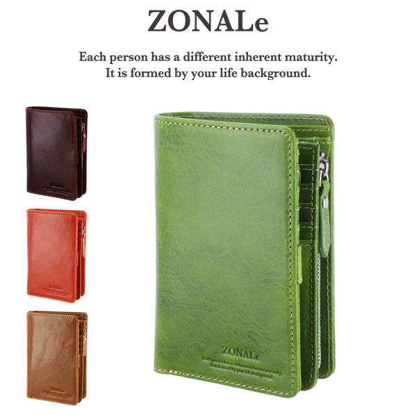 ゾナール ZONALe 縦型二つ折り財布 折財布 RENZINA レンジナ 31085 メンズ レディース